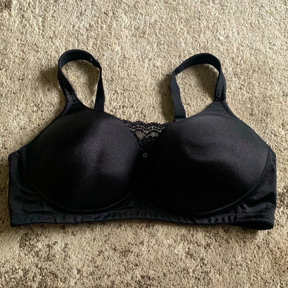 Jodee black soft padded black bra size 42c